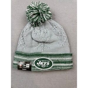 NWT New Era‎ Women's Snow Crown New York Jets Beanie Hat Cuffed Knit Gray